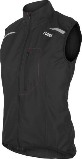 FUSION S1 Løpevest Dame Svart S