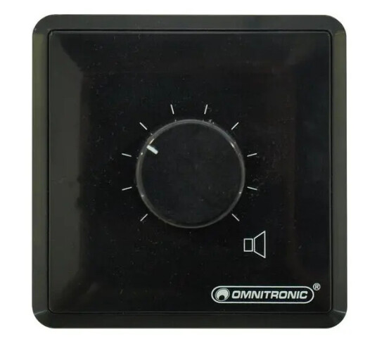 Omnitronic Pa 5w Stereo Volume Controller, Svart