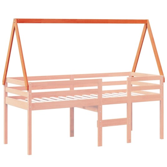Tak for barneseng voksbrun 199x95,5x88 cm heltre furu Tak for barneseng voksbrun 199x95,5x88 cm heltre furu