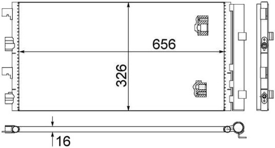 MAHLE AC 724 000S Kondensator, klimaanlegg MAHLE AC 724 000S Kondensator, klimaanlegg