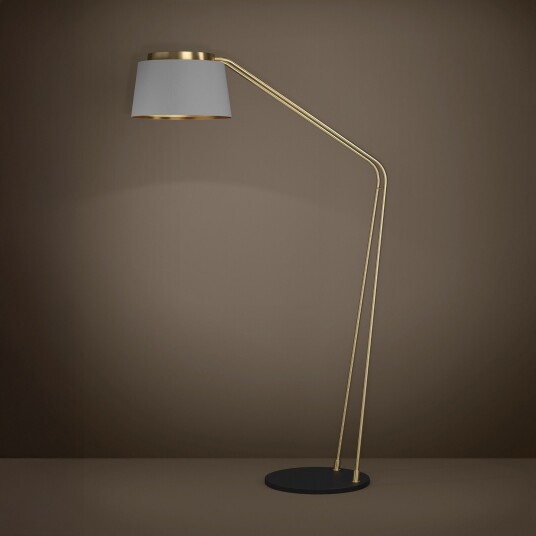 Gulvlampe Stars of Light Almerimar Grå Stue Stoff / Tekstil Moderne 41 180.5 Grå