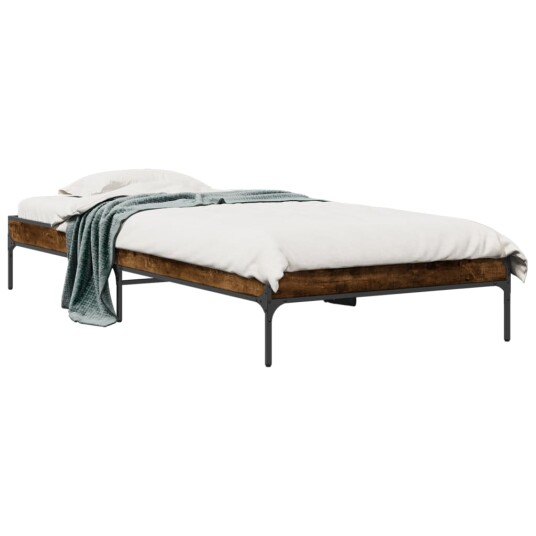 Sengeramme røkt eik 90x190 cm konstruert tre og metall 8721012985797 Sengeramme røkt eik 90x190 cm konstruert tre og metall 8721012985797