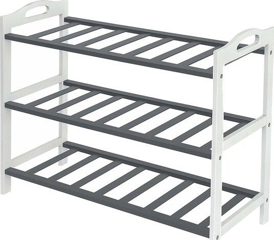 Bambus skohylle – 3 etasjer rommer 9 par