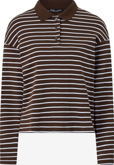 Mango   Topp Polo Shirt Timothee   Brun