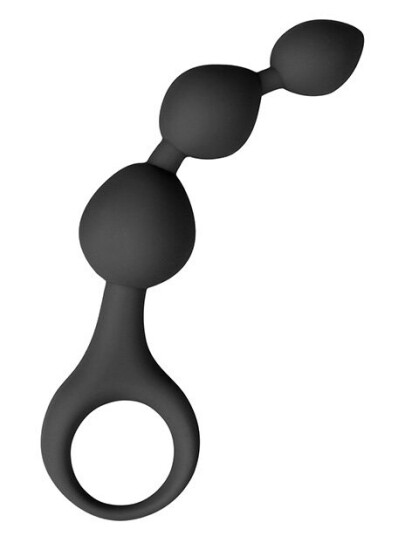 Easytoys Triple Teaser Black Silicone Anal Beads ET181BLK