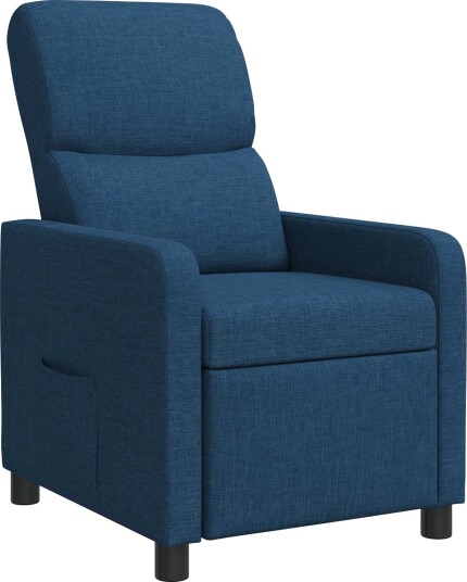 vidaXL Recliner Blå Stoff