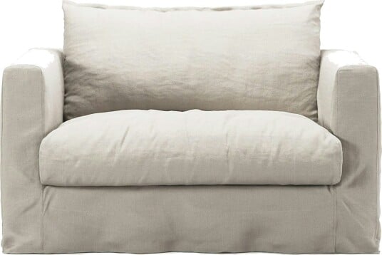 Le Grand Air Nou Love Seat Lin Creamy White