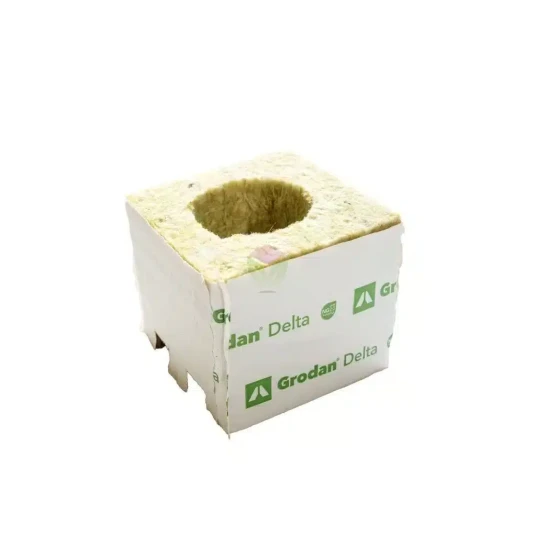 Rockwool Plantekube 75 x 75 x 65 mm stort hull Rockwool Plantekube 75 x 75 x 65 mm stort hull