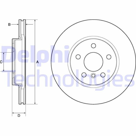Bremseskive DELPHI BG4777C Bremseskive DELPHI BG4777C