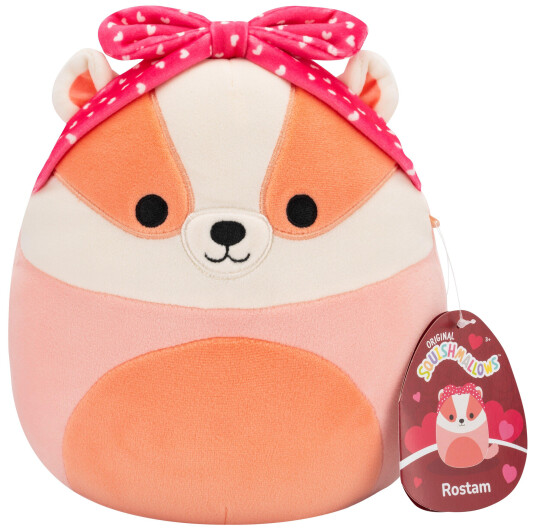 Squishmallows 19 cm Heart Plush Rostam Badger Squishmallows 19 cm Heart Plush Rostam Badger