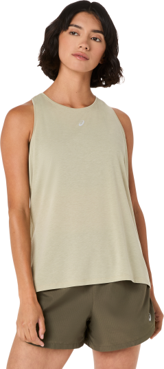 Asics Women's Nagino Run Adjustable Tank Khaki XL Asics Women's Nagino Run Adjustable Tank Khaki XL