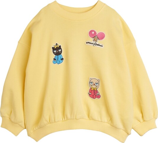 Mini Rodini Minibabies Patches Sweatshirt   Yellow   104/110