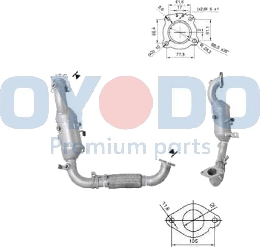 Katalysator Oyodo 10N0155 OYO