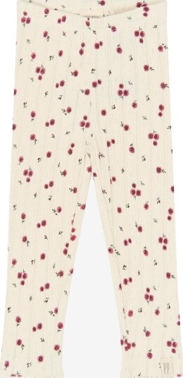 Petit Piao Ppgracie Pointelle Leggings   EGGNOG ROSEHIP AOP   62
