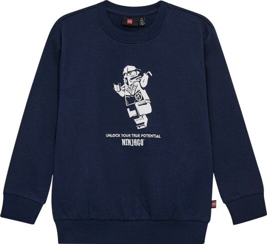 LEGO® Ninjago Collegegenser LWSaku 600 Navy LEGO® Wear 5 år 110 Collegegenser Blå
