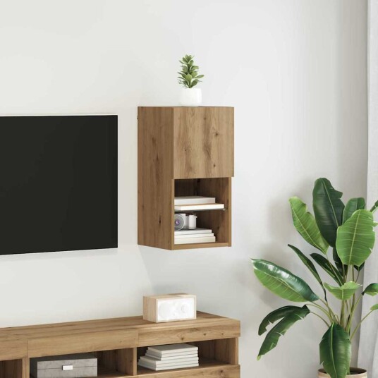  Vegghengt TV skap Artisan Eik 30,5 x 30 x 60 cm Konstruert tre