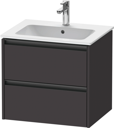 Duravit Ketho.2 Servantskap 2 Skuffer 610x480 mm Grafitt Matt