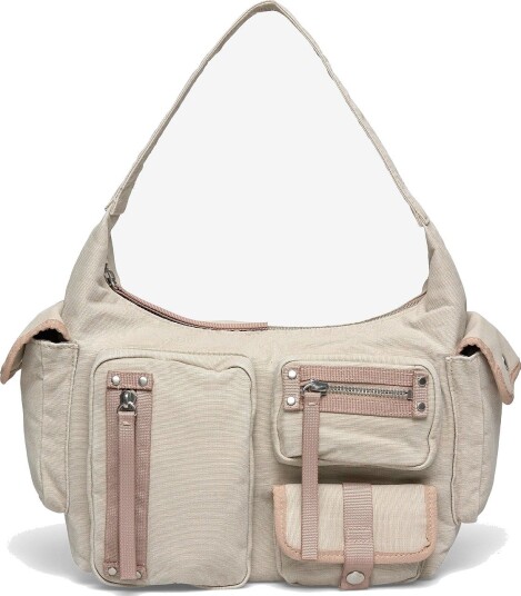 Weekday Multi-Pocket Shoulder Bag - BEIGE - One Size