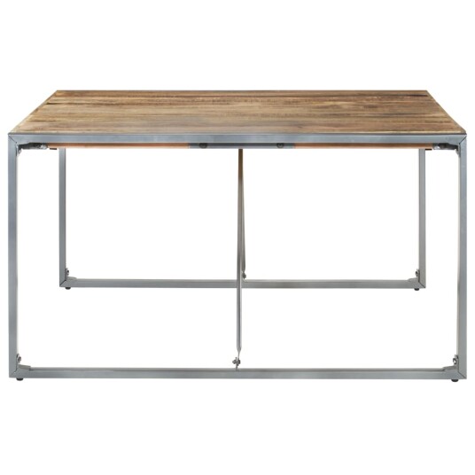 vidaXL Spisebord 140x140x75 cm grovt mangotre