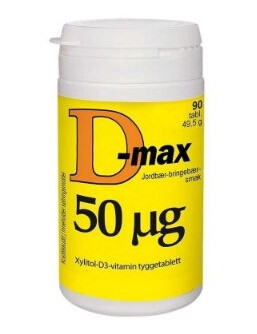 D max 50µq 90 tabletter D max 50µq 90 tabletter