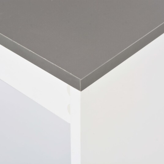 vidaXL Barbord med hylle hvit 110x50x103 cm vidaXL Barbord med hylle hvit 110x50x103 cm
