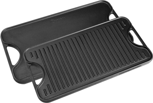 Victoria Stekeplate støpejern vendbar 25x47 cm Svart Victoria Stekeplate støpejern vendbar 25x47 cm Svart