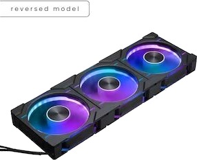 Phanteks D30 120mm Revers Air Vifte 3-pakning med RGB LED Svart