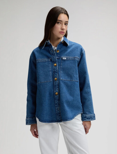 Lee Jeans Utility Overshirt Blue XS x 00