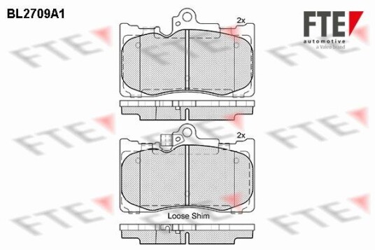 Bremseklosser FTE 9010935 Bremseklosser FTE 9010935