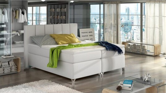 Box Spring Eltap Basilio Soft 17 Hvit 160x200 cm
