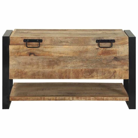 Oppbevaringsboks Brun 80 x 35 x 45 cm Massivt mangotre