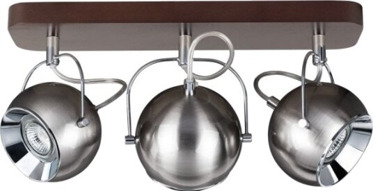 Taklampe Spotlight Utvendig/Overflatemontert Krom Spotlight Ball Wood Eik 5131376