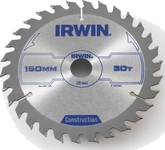 Irwin 150mm Sirkelsagblad 30T TCT for Elektroverktøy