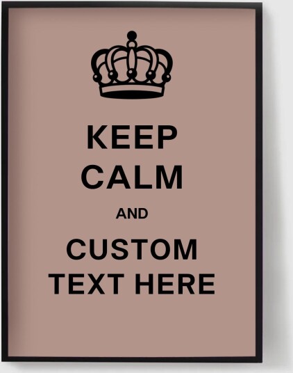 Personalisert Plakat Tilpasset Keep Calm Plakat