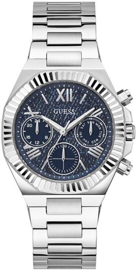 Guess Dameklokke GW0769L1 Equality Blå/Stål Ø38 mm Guess Dameklokke GW0769L1 Equality Blå/Stål Ø38 mm