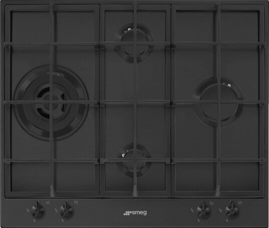 SMEG PX364LMB GASSKOMFYR, SORT SMEG PX364LMB GASSKOMFYR, SORT