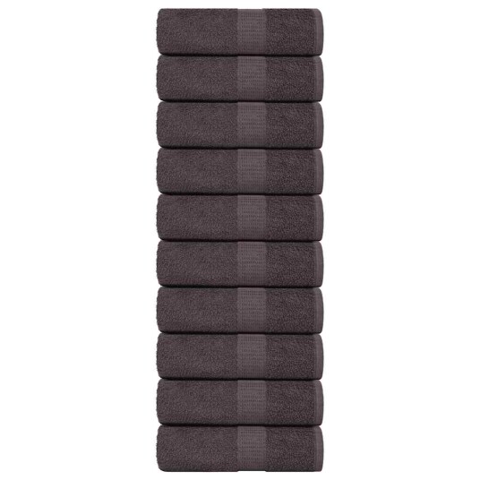 Gjestehåndklær FROGN 10 stk antrasitt 30x50 cm 360 gsm Gjestehåndklær FROGN 10 stk antrasitt 30x50 cm 360 gsm