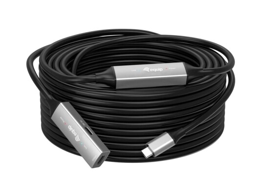 Equip Kabel USB-C 3.2 -> C       St/Bu 15.00m 5V/2A  schwarz