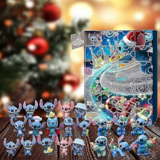Lilo & Stitch Adventskalender med 24 figurer   Nedtellingsleker og ornamenter   sz3 A