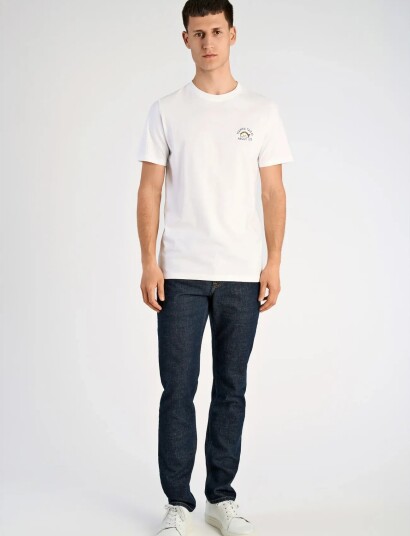 Lindbergh Embroidery Tee S/S White XXL
