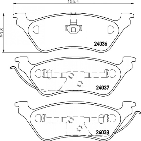 Bremseklosser HELLA 8DB 355 011 061