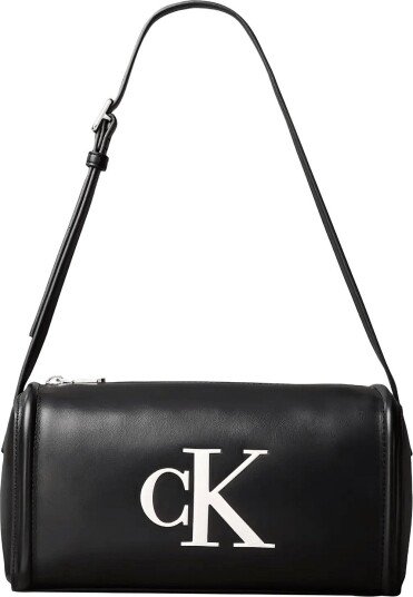 Calvin Klein Bold Ck Slouchy Shoulder Bag Black ONE SIZE