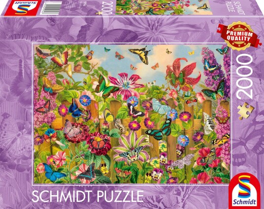 Schmidt Spiele Puslespill 2000 Brikker Beautiful Butterfly Garden Schmidt Spiele Puslespill 2000 Brikker Beautiful Butterfly Garden
