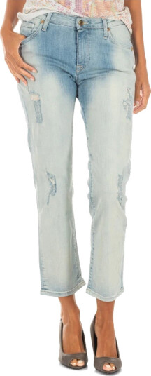 MET Dame Jeans Blå W27,