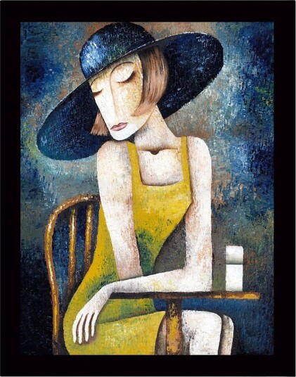 Bilde med Ramme Flerfarget 41x56 cm