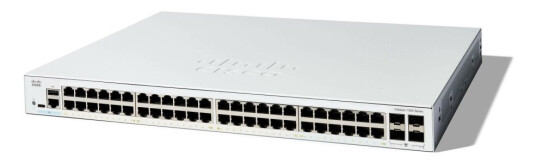 Cisco Catalyst 1300-48T-4G - Switch - L3 - Styrt - 48 X 10/100/1000Base-T + 4 X 1 Gigabit Sfp - Rackmonterbar