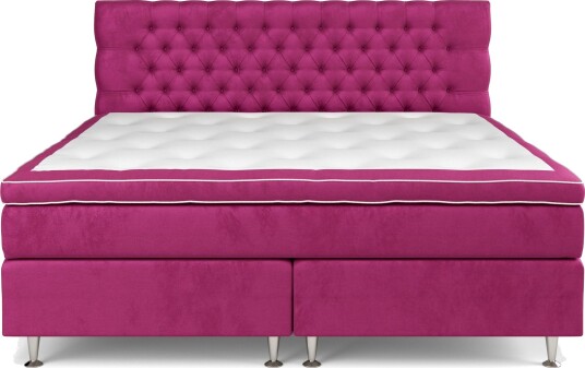 Celine Kontinentalseng 210x210 cm Rosa/Fløyel