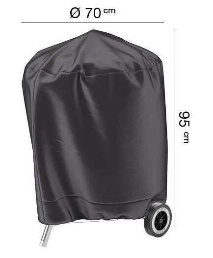 AeroCover Grilltrekk Aerocover Til kulegrill 70 x 95 cm Svart