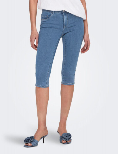 ONLY Onlrain Life Reg Sk Knickers Dnm Noos - Blue - XS ONLY Onlrain Life Reg Sk Knickers Dnm Noos - Blue - XS