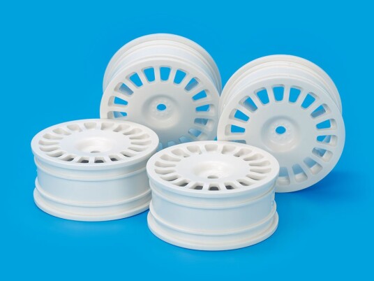 Tamiya 54851 24MM RALLYDISH WHEELS 0 WHITE *4